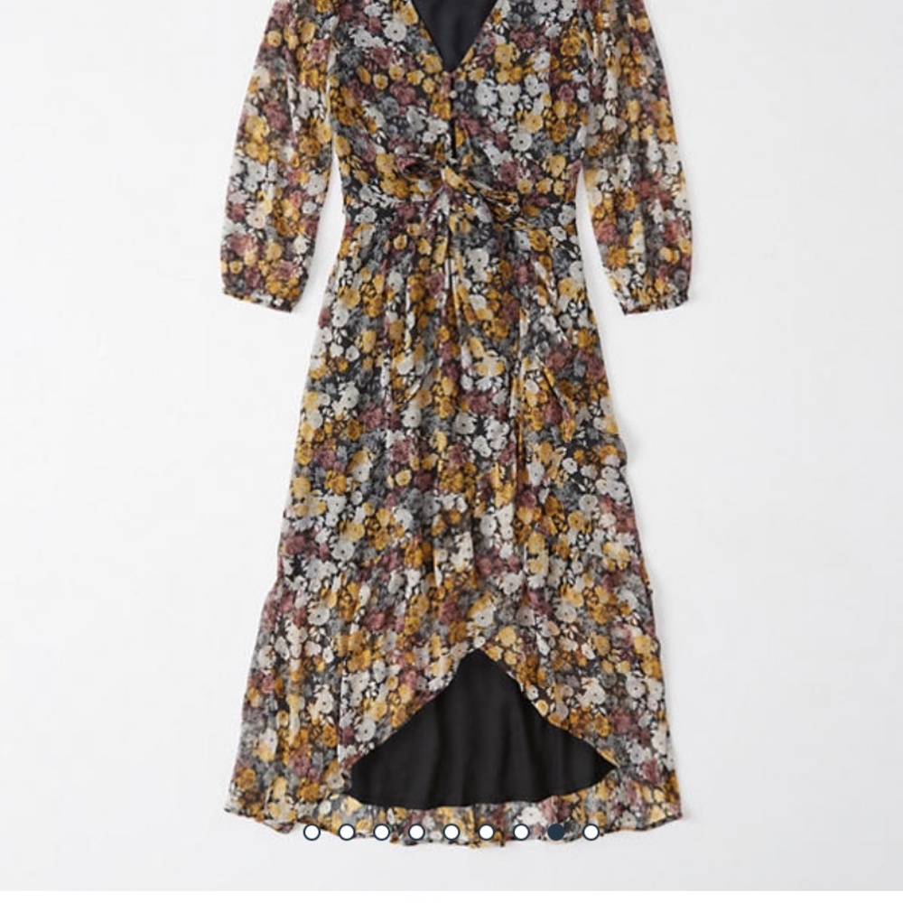 SOLD Abercrombie & Fitch Floral Midi Dress NWT - Picture 5 of 8